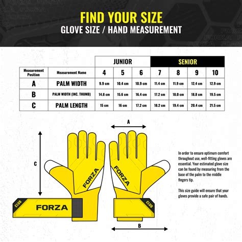 adidas goalkeeper glove size guide.